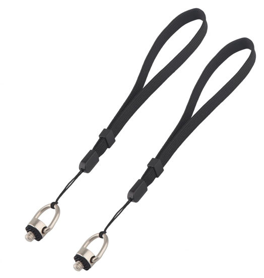Picture of Rigdance Camera Wrist Strap with 1/4-20 Screw for Insta360 X4, X3, Selfie Sticks, Wristband for DJI osmo pocket 3 (2 PCS)