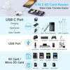 Picture of 4 in 2 SD Card Reader for iPhone/iPad, [MFi Certified] USB C/Lightning to SD Card Adapter with SD TF Type-C USB 4 Slots, Camera Card Viewer Memory Card Reader for iPhone/iPad/Android/Plug and Play