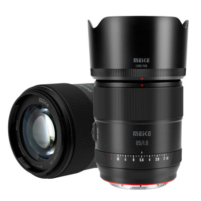Picture of Meike 85mm f1.8 Pro II Full Frame STM Medium Telephoto Lens High Resolution Auto Focus Fixed Portrait Lenses for Panasonic Lumix Sigma Leica L-Mount Mirrorless Camera S1 S1R S1H S5 FP FPL SL SL2 TL