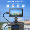 Picture of Godox GM6S Camera Monitor 5.5" Video Monitor 4K HDMI Ultra Bright Monitor 1920x1080 IPS Touch Screen, Input & Output 3D LUT Type-C/Lithium Battery/DC Powered On Camera Monitor with Sunshade