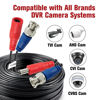 Picture of SHD 4Pack 100Feet BNC Vedio Power Cable Camera Video BNC Cable Wire Cord for Surveillance CCTV Security System with Connectors(BNC Female and BNC to RCA)