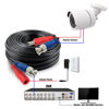Picture of SHD 4Pack 100Feet BNC Vedio Power Cable Camera Video BNC Cable Wire Cord for Surveillance CCTV Security System with Connectors(BNC Female and BNC to RCA)