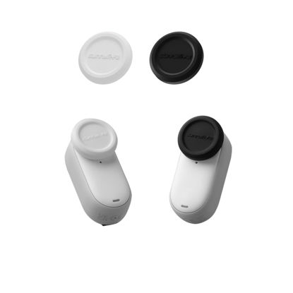 Picture of Lens Caps for Insta360 Go 3S, Silicone, Scratch-Resistant, Dirt-Resistant, Set of 2 (Black, White)