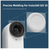 Picture of Lens Caps for Insta360 Go 3S, Silicone, Scratch-Resistant, Dirt-Resistant, Set of 2 (Black, White)