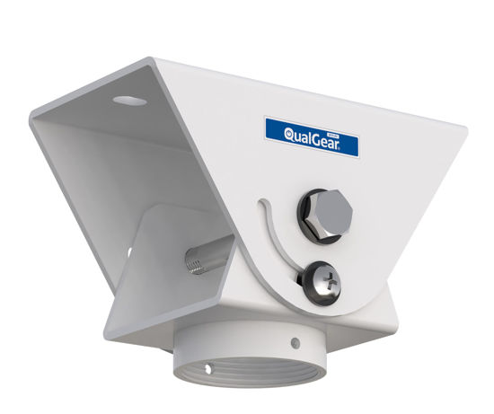 Picture of QualGear QG-PRO-PM-VCA-W Pro-AV Suspended Ceiling Adapter for 1.5", 6" X2', Adjustable Projector Accessory, White