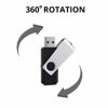 Picture of KEXIN 10 Pack 64GB Flash Drive USB Flash Drive Thumb Drive Memory Stick USB Drive Swivel Drive Jump Drive Black (64 GB, 10 Pack)