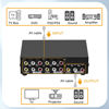 Picture of 4-Port AV Switch RCA Audio Video Switcher Selector 4 in 1 Out for DVD TV Box STB Game Consoles