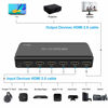 Picture of HDMI Switcher 4K@60Hz HDMI Switch Selector Supports Full HD 4K/1080P/3D & HDCP 1.4 for Switch,Xbox,PS4/PS5,Fire Stick,Roku,Apple TV,PC,Blu-ray Player etc.(with IR Remote) (5In-1Out)