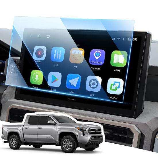 Picture of LANGBEAN Compatible with 2024 Toyota Tacoma Screen Protector, 14 in Anti-Fingerprint Tempered Glass Protective Film for Toyota Tacoma Limited/Trailhunter/TRD Pro