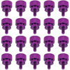 Picture of HELIFOUNER 20 Pieces 6-32 Thread, Purple Color Anodized Aluminum Computer Case Thumbscrews, Thumb Screws for Computer Case/Cover/Power Supply/Hard Drives