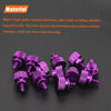 Picture of HELIFOUNER 20 Pieces 6-32 Thread, Purple Color Anodized Aluminum Computer Case Thumbscrews, Thumb Screws for Computer Case/Cover/Power Supply/Hard Drives