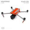 Picture of WRAPGRADE Skin Decal Sticker Accent Color Compatible with DJI Air 3S (Neon Orange)