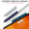 Picture of NIUTRENDZ 3 Pack Silicone Grip for Apple Pencil 2nd Generation & Apple Pencil (USB-C) Grip Ergonomic Design Protective Case Cover Sleeve (White + Midnight Blue + Pine Green)