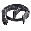 Picture of lilila-ree 6 Pin to 3X 15 Pin SATA Hard Drive HDD Power Adapter Cable Only for EVGA GQ Series Semi Modular PSUs 20-in(50cm)