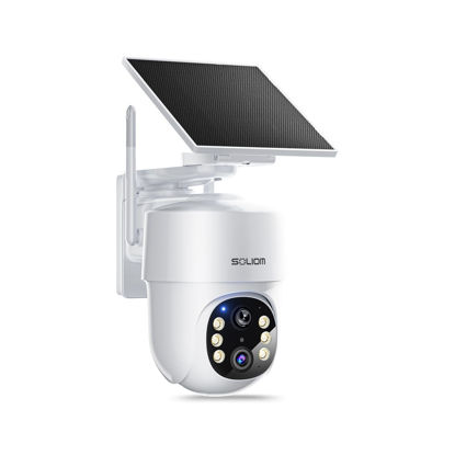 Picture of SOLIOM- True 5MP HD Security Cameras Outdoor Wireless, Add-On Camera, Solar Powered, Auto Tracking,Requires Homebase, Homebase Supports Up to 4 Cams