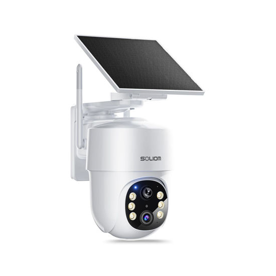 Picture of SOLIOM- True 5MP HD Security Cameras Outdoor Wireless, Add-On Camera, Solar Powered, Auto Tracking,Requires Homebase, Homebase Supports Up to 4 Cams