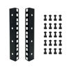 Picture of FMUSER 4U Rack Rails with M6 Rack Mount Screws and Cage Nuts Set for DIY Server and Studio Racks