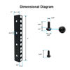 Picture of FMUSER 4U Rack Rails with M6 Rack Mount Screws and Cage Nuts Set for DIY Server and Studio Racks