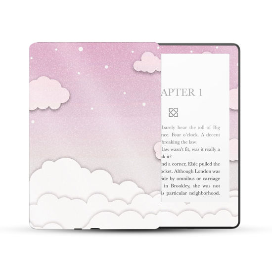 Picture of MightySkins Glossy Glitter Skin Compatible with Amazon Kindle Paperwhite 5 6.8-inch 11th Gen (2021) Full Wrap - Baby Clouds | Protective High-Gloss Glitter Finish | Easy to Apply | Made in The USA