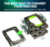 Picture of 2 Pack HDD Hard Drive Metal Mounting Bracket Adapter, Convert Any 3.5 in HDD Into One 5.25 in Drive Bay