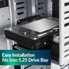Picture of 2 Pack HDD Hard Drive Metal Mounting Bracket Adapter, Convert Any 3.5 in HDD Into One 5.25 in Drive Bay