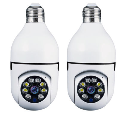 Picture of Sight Bulb Security Camera, Two Way Talk 1080P HD Video WiFi Smart Camera, Indoor Outdoor Night Vision 360 Degree Motion Detection with SD Card (Pack of 2)