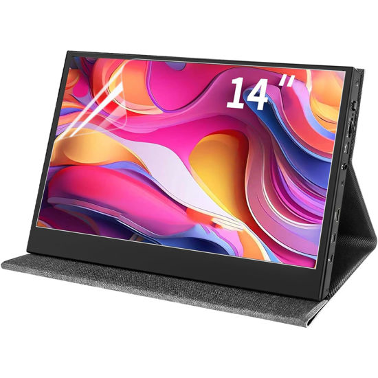 Picture of UUONDO 2Pack HD Clear 14 Inch Portable Monitor Screen Protector,for ARZOPA/MNN/KYY/VILVA/ASUS/FANGOR/UPERFECT/ZUMWALT/ViewSonic/QQH Portable Monitor,Anti-Scratch Clear Shield for 14" Portable Monitor