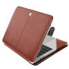 Picture of MOSISO Case Compatible with MacBook Air 13 inch M3 A3113 M2 A2681 M1 A2337 A2179 A1932/Pro 13 M2 M1 A2338 A2251 A2289 A2159 A1989 A1706 A1708, PU Leather Portfolio Protective Stand Cover, Brown