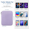 Picture of Dadanism 9-11 Inch Tablet Sleeve Bag Carrying Case for iPad 10.2 2021-2019, iPad Pro 11 2022-2018, iPad Air 5th/4th 10.9, iPad 10th Gen 10.9 2022, Galaxy Tab A8 S8 S6 Lite, Grey Purple