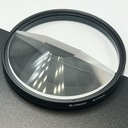 Picture of Jorixxy 77mm Half Moon Whirlpool Glass Special Effects Filter Photography Video SLR Camera Lens Accessories