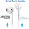 Picture of (2 Pack) iPhone Earbuds with Lightning Connector(Built-in Microphone & Volume Control) in-Ear Stereo Headphones Headset Compatible with iPhone 12/SE/11/X/8 7 6 5 - All iOS System[Apple MFi Certified]