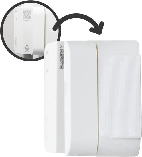 Picture of Magnet Riser for Ring - Self-Adhesive Window Sensor Accessory for Ring Alarm Security System, includes Sensor Adhesive, White, (½ -inch)