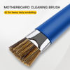 Picture of GTHUNDER 2pcs Phone Motherboard IC Cleaning Brush,Double Head Anti-Static ESD Safe Hard Brush,Motherboard Cleaning Tools Cleaning Brush for Cleaning Computer, Mobile Phone,Watch etc（Blue