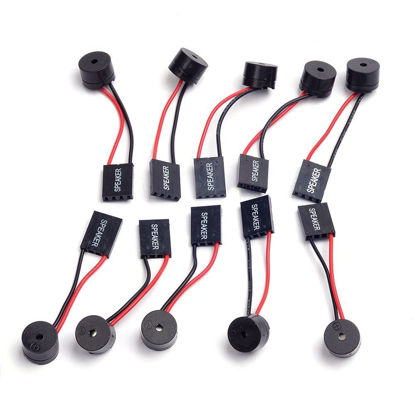 Picture of Cylewet 10Pcs Mainboard Computer PC Internal Speaker Buzzer Computer Case Buzzer for Arduino (Pack of 10) CYT1027