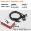 Picture of DYTDIEYINGTU Small Release Shutter Remote Control Cable RC-301 S2 for Sony Support Video Camera Cable a7m4 a7r4 a7r2 r3 m2 a9 a1 a6600 a6500 (500cm/196in)