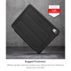 Picture of ZAGG Rugged Book iPad 10.9" (Gen 10) Case - Durable Wireless Keyboard Case, Military-Grade Drop Protection, Multi-Device Pairing, Detachable Backlit Keyboard, Black