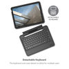Picture of ZAGG Rugged Book iPad 10.9" (Gen 10) Case - Durable Wireless Keyboard Case, Military-Grade Drop Protection, Multi-Device Pairing, Detachable Backlit Keyboard, Black