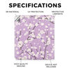 Picture of Tablet Skin Compatible with Kobo Libra 2 (2023) - Sakura Purple - Premium 3M Vinyl Protective Wrap Decal Cover - Easy to Apply | Crafted in The USA by MightySkins