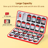 Picture of JINGDU Portable Card Case for Mirco SD Cards and Physical NS/OLED/Lite Cards, Slim Card Organizer, Red