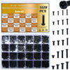 Picture of Zmbroll 1320Pcs Black Laptop Screws Kit,Notebook Tiny Computer Replacement Electronic Screws,Pan Head Small Machine Screws for Laptop,Watches,Clocks,Mobile Phone