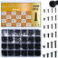 Picture of Zmbroll 1320Pcs Black Laptop Screws Kit,Notebook Tiny Computer Replacement Electronic Screws,Pan Head Small Machine Screws for Laptop,Watches,Clocks,Mobile Phone
