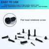 Picture of Zmbroll 1320Pcs Black Laptop Screws Kit,Notebook Tiny Computer Replacement Electronic Screws,Pan Head Small Machine Screws for Laptop,Watches,Clocks,Mobile Phone