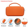 Picture of Elonbo Carrying Case for Texas Instruments TI-Nspire CX II CAS/CX II/CX/CX CAS Color Graphing Calculator, Extra Mesh Pocket Fits Charging Cable, Charger, Manual, Orange
