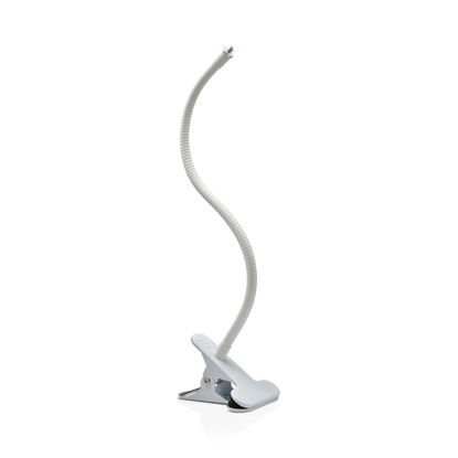 Picture of Holicfun Flexible Clip Mount with 40cm Gooseneck for Indoor and Outdoor Security Cameras, Compatible with Ring, Blink, Eufy, Google Nest, Wyze, Arlo, Simplisafe and Other Cameras - White
