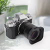 Picture of Haoge LH-X33 Lens Hood Metal Square Bayonet for Fujinon XF16-50mm F2.8-4.8 R LM WR,XF33mm F1.4 R WR Lens, Fuji XF 33mm f/1.4 R LM WR Hood Shade