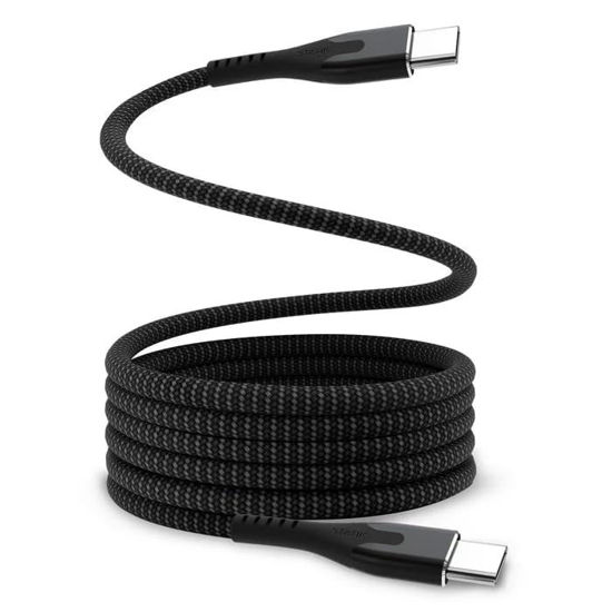 Picture of STATIK MagStack Pro USB C Charging Cable, Organized Clutter-Free Magnetic Cable, 100W Fast Charging Data Transfer, C to C Magnetic Charging Cable for iPhone 15 Pro Max, Galaxy S21 S20 Ultra, 3FT/1M