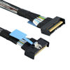 Picture of xiwai Slimline MCIO 8i 74Pin Male to MCIO PCIE 5.0 4.0 74Pin Male Extender cord, PCI-E 5.0 Mini Cool Edge IO MCIO Cable 50cm