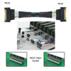 Picture of xiwai Slimline MCIO 8i 74Pin Male to MCIO PCIE 5.0 4.0 74Pin Male Extender cord, PCI-E 5.0 Mini Cool Edge IO MCIO Cable 50cm