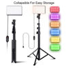 Picture of Fugetek 52" RGB LED Photography Video Light, 77 RGB Beads, All Aluminum Tripod, Unique Light Modes, Inline Contoller, USB Powered, Portable, Adjustable, 14 Colors, Game Streams, YouTube