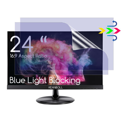 Picture of 2 PCS 24" Anti Blue Light Screen Protector for Sceptre/LG/Dell/HP/Acer/ViewSonic/ASUS/Aoc/Samsung 24 Inch 16:9 Widescreen Desktop Monitor,Eye Protection & Anti Glare film